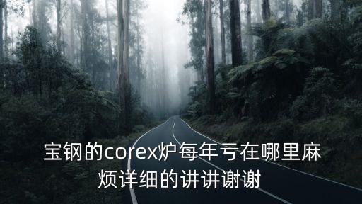  寶鋼的corex爐每年虧在哪里麻煩詳細的講講謝謝