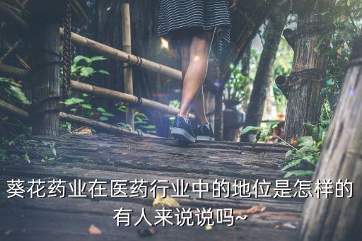 葵花藥業(yè)在醫(yī)藥行業(yè)中的地位是怎樣的有人來說說嗎~