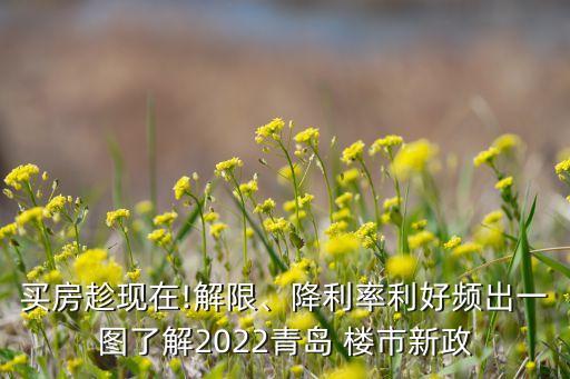 買房趁現(xiàn)在!解限、降利率利好頻出一圖了解2022青島 樓市新政