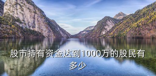 股市持有資金達(dá)到1000萬的股民有多少