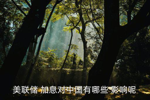 美元加息對中國的影響,美聯(lián)儲加息對我們的影響