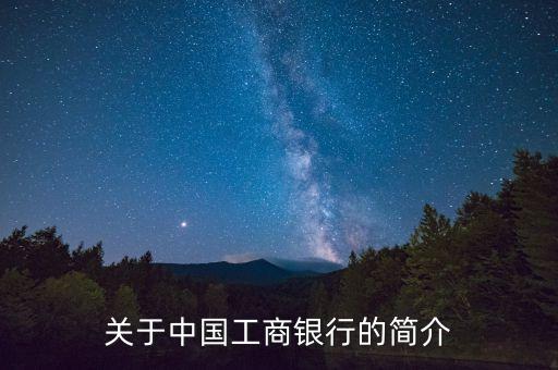 關(guān)于中國(guó)工商銀行的簡(jiǎn)介