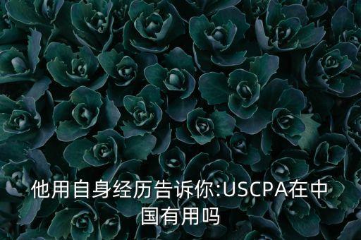 他用自身經歷告訴你:USCPA在中國有用嗎