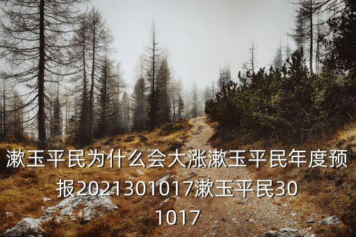 漱玉平民為什么會大漲漱玉平民年度預(yù)報(bào)2021301017漱玉平民301017