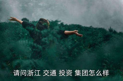 請(qǐng)問浙江 交通 投資 集團(tuán)怎么樣