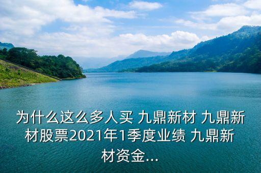 為什么這么多人買(mǎi) 九鼎新材 九鼎新材股票2021年1季度業(yè)績(jī) 九鼎新材資金...