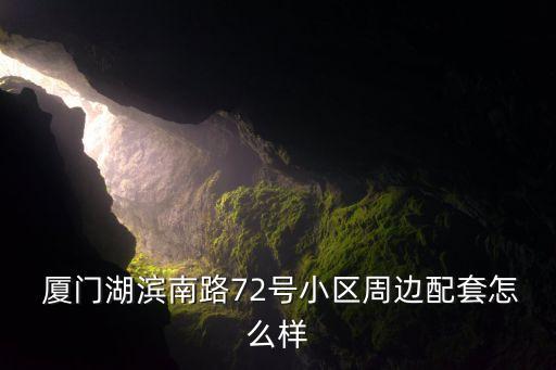  廈門湖濱南路72號小區(qū)周邊配套怎么樣