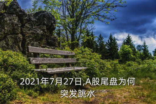 2021年7月27日,A股尾盤為何突發(fā)跳水