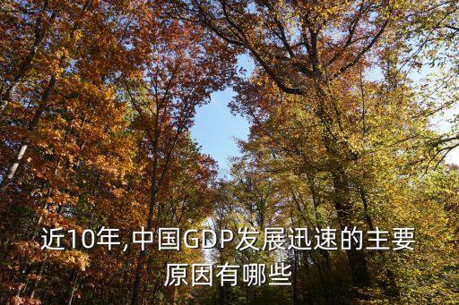 近10年,中國GDP發(fā)展迅速的主要原因有哪些