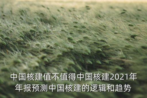 中國(guó)核建值不值得中國(guó)核建2021年年報(bào)預(yù)測(cè)中國(guó)核建的邏輯和趨勢(shì)