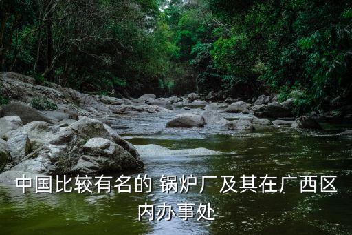 中國比較有名的 鍋爐廠及其在廣西區(qū)內辦事處