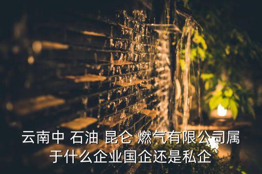 云南中 石油 昆侖 燃氣有限公司屬于什么企業(yè)國企還是私企