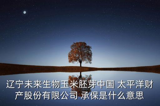 太平洋保險公司質(zhì)量承保