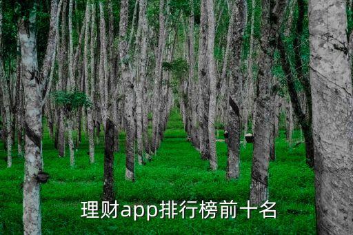  理財(cái)app排行榜前十名