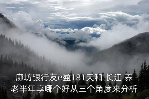 廊坊銀行友e盈181天和 長江 養(yǎng)老半年享哪個好從三個角度來分析