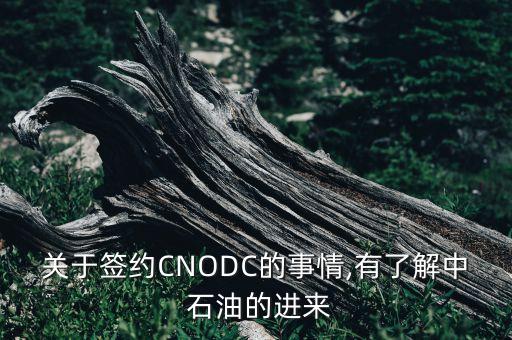 關(guān)于簽約CNODC的事情,有了解中 石油的進(jìn)來