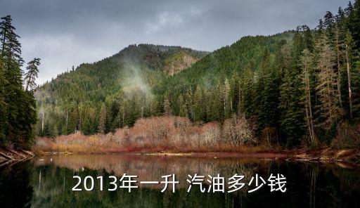 2013年一升 汽油多少錢(qián)