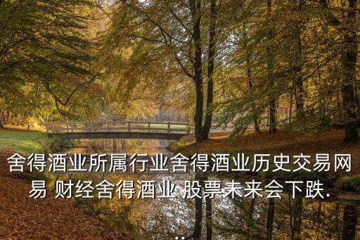 舍得酒業(yè)所屬行業(yè)舍得酒業(yè)歷史交易網(wǎng)易 財(cái)經(jīng)舍得酒業(yè) 股票未來(lái)會(huì)下跌...