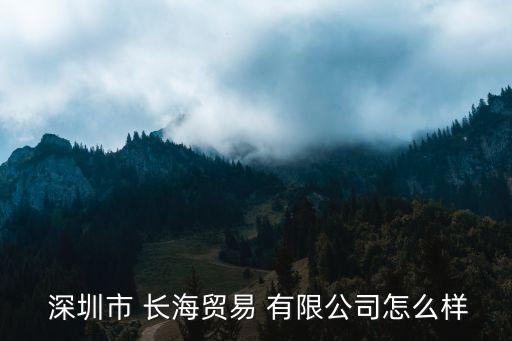  深圳市 長(zhǎng)海貿(mào)易 有限公司怎么樣