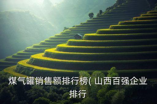 煤氣罐銷售額排行榜( 山西百強企業(yè)排行