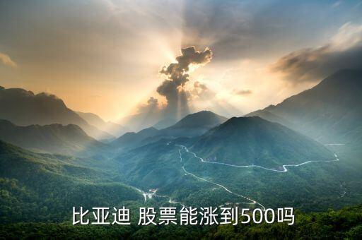  比亞迪 股票能漲到500嗎