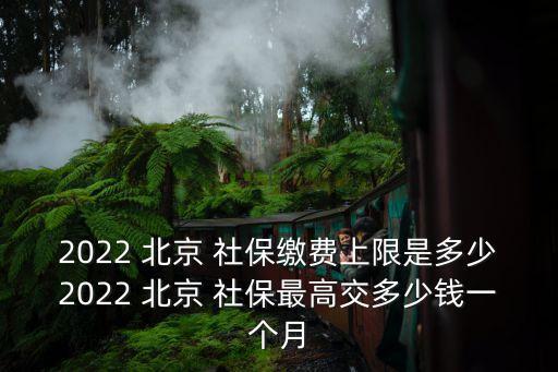 2022 北京 社保繳費上限是多少2022 北京 社保最高交多少錢一個月