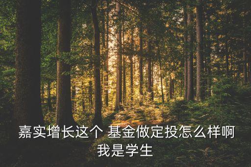 嘉實先進(jìn)制造股票基金好嗎