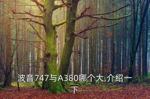 波音747與A380哪個大,介紹一下