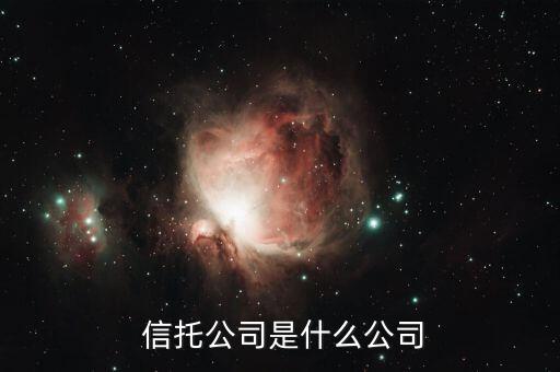  信托公司是什么公司