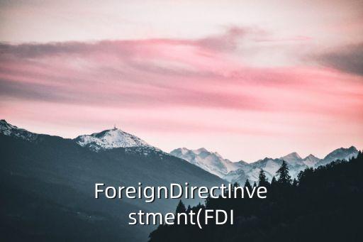 ForeignDirectInvestment(FDI