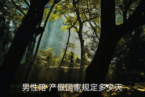 男性陪 產(chǎn)假國(guó)家規(guī)定多少天