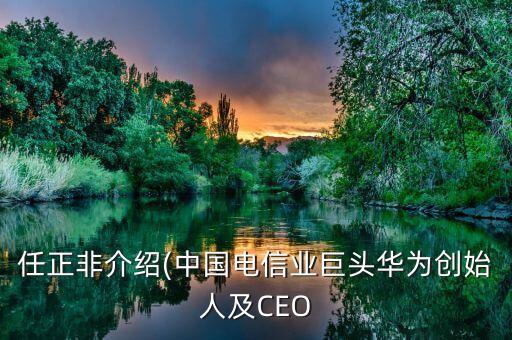 ceo公司介紹,公司ceo的自我介紹