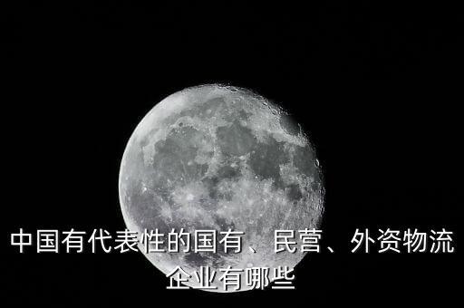 中國有代表性的國有、民營、外資物流企業(yè)有哪些