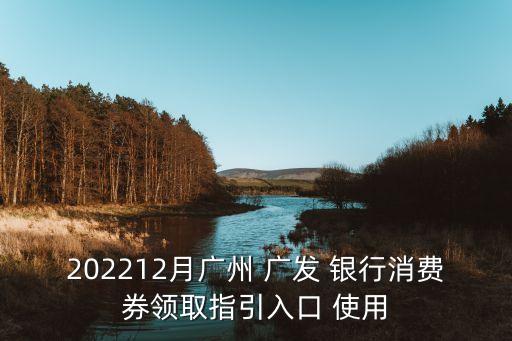 202212月廣州 廣發(fā) 銀行消費(fèi)券領(lǐng)取指引入口 使用