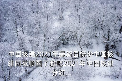 中國核建2021年最新目標(biāo)價中國核建同花順圈子股吧2021年中國核建 分紅...