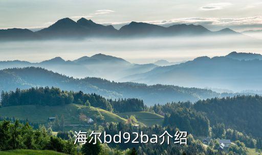 海爾bd92ba介紹