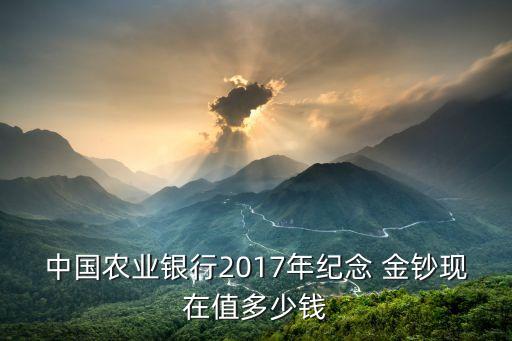 中國(guó)農(nóng)業(yè)銀行2017年紀(jì)念 金鈔現(xiàn)在值多少錢