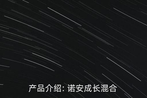 產(chǎn)品介紹: 諾安成長混合