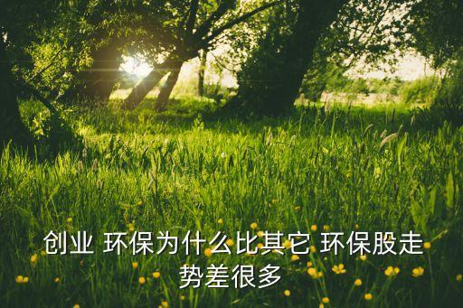  創(chuàng)業(yè) 環(huán)保為什么比其它 環(huán)保股走勢(shì)差很多