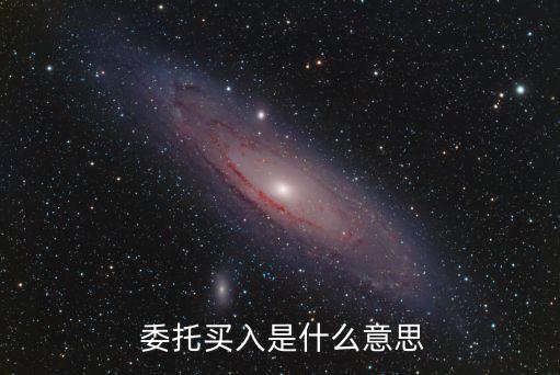  委托買(mǎi)入是什么意思