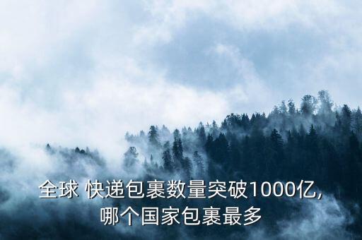 全球 快遞包裹數(shù)量突破1000億,哪個(gè)國(guó)家包裹最多