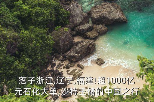 落子浙江,遼寧,福建!超1000億元石化大單,沙特王儲(chǔ)的中國(guó)之行