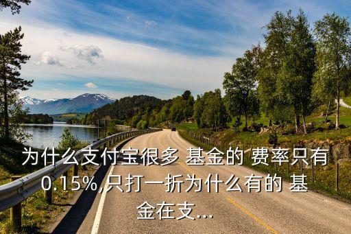 為什么支付寶很多 基金的 費率只有0.15%,只打一折為什么有的 基金在支...